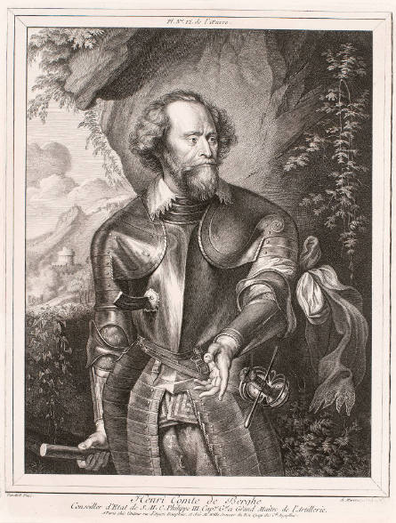 Count Henry van de Berghe, after Paulus Pontius, after Anthony van Dyck