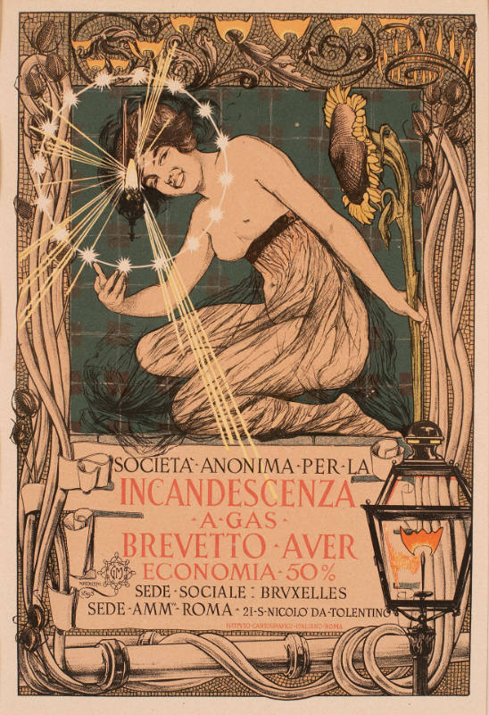 Incandescenza a Gas [Incandescent Light], plate 72 from Les Maîtres de l'affiche [The Masters of the Poster]