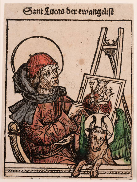 Saint Luke Painting the Virgin and Child, from the Weltchronik, or Liber Chronicarum [The Nuremberg Chronicle]
