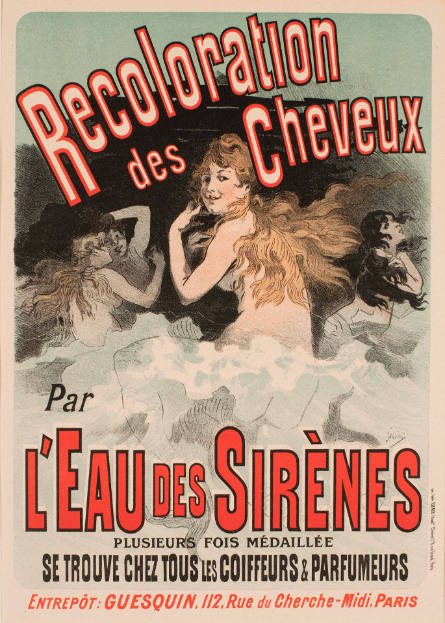 Recoloration des cheveux par l'eau des sirènes, plate 153 from Les Maîtres de l'affiche [The Masters of the Poster]