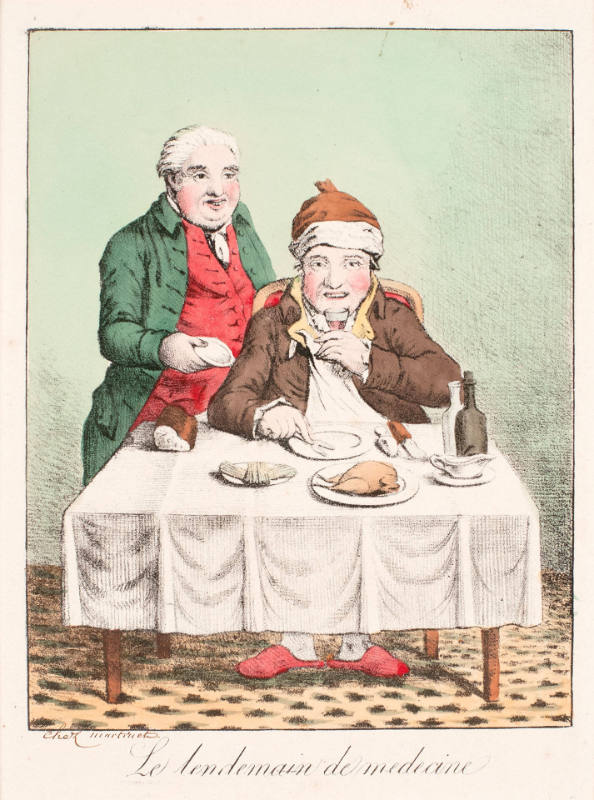 Le Lendemain de médecine [The Day after Medicine], after James Gillray