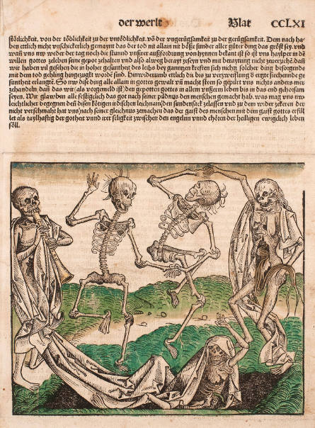 Imago Mortis [The Dance of Death], from the Weltchronik, or Liber Chronicarum [The Nuremberg Chronicle]