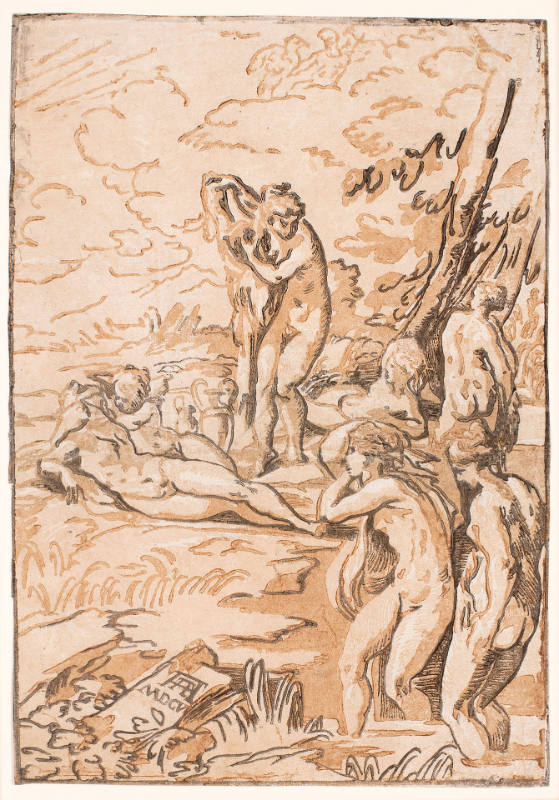 Nymphs at the Bath, after Parmigianino