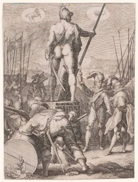 Mars Presiding Over the Arts of War, from The Seven Planetary Gods, after Hendrick Goltzius