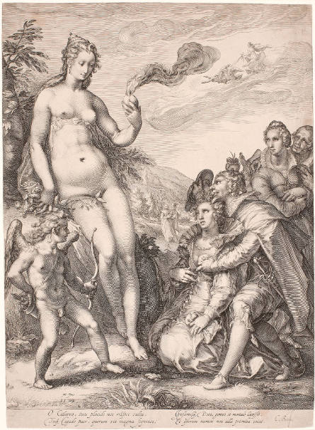 Homage to Venus and Cupid, after Hendrick Goltzius