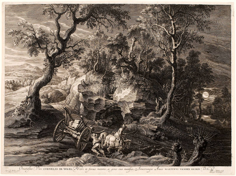 The Carters, plate 5 from The Set of Small Landscapes, after Peter Paul Rubens