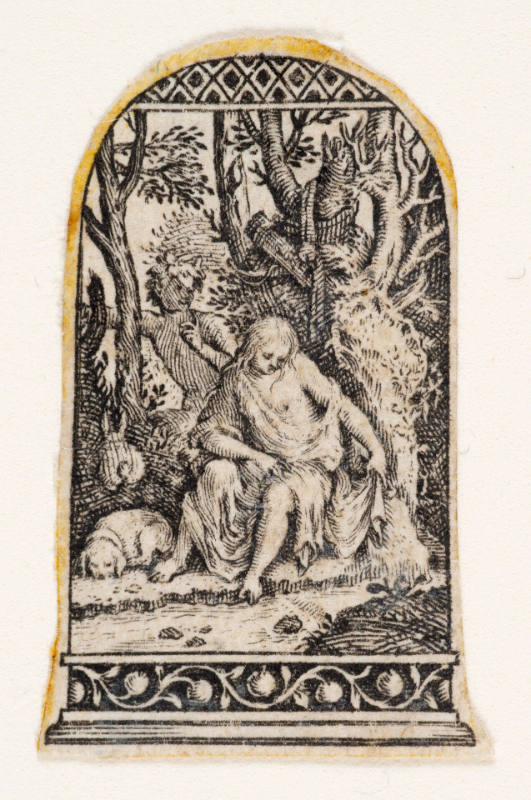 Design for a Thimble with the Nymph Syrinx Watched by Pan, after an engraving by Aegidius Sadeler II