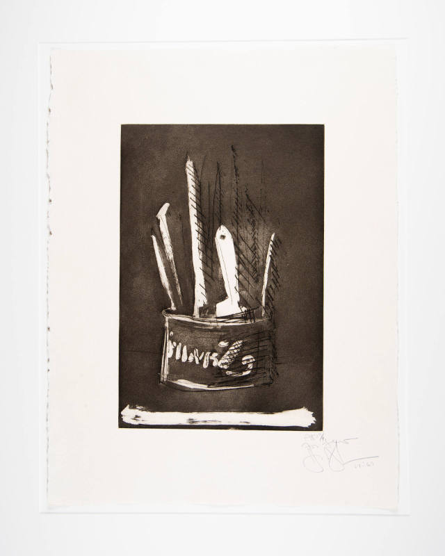 Paint Brushes, from 1st Etchings, 2nd State