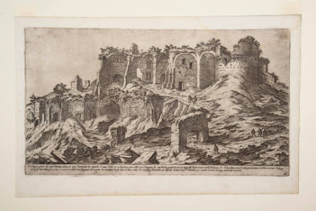Ruins on the East Side of the Palatine Hill, plate 10 from I Vestigi dell'antichità di Roma [The Ruins of the Antiquities of Rome]