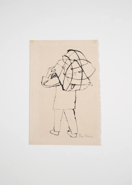 Man Carrying Bundles, from The World of Sholom Aleichem