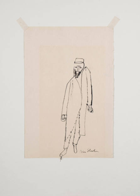 Man in Long Coat with Arms at Sides, from The World of Sholom Aleichem