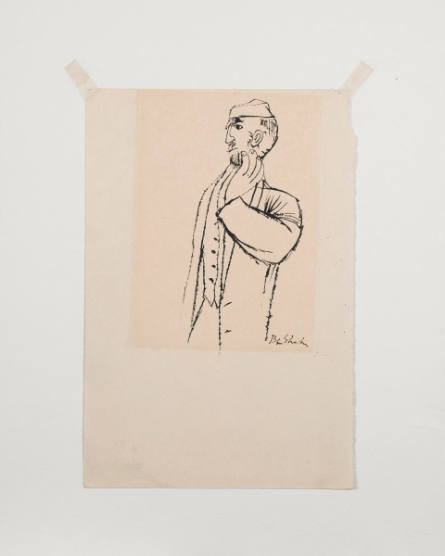 Man, 3/4 Figure, Dressed in Suit, Vest and Coat, from The World of Sholom Aleichem