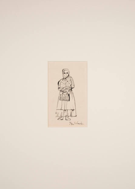 Standing Woman Carrying Purse, from The World of Sholom Aleichem