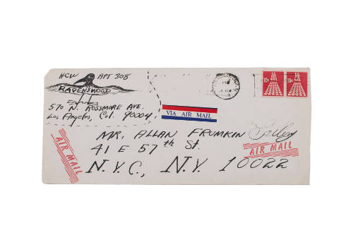 One envelope from H.C. Westermann to Allan Frumkin Gallery