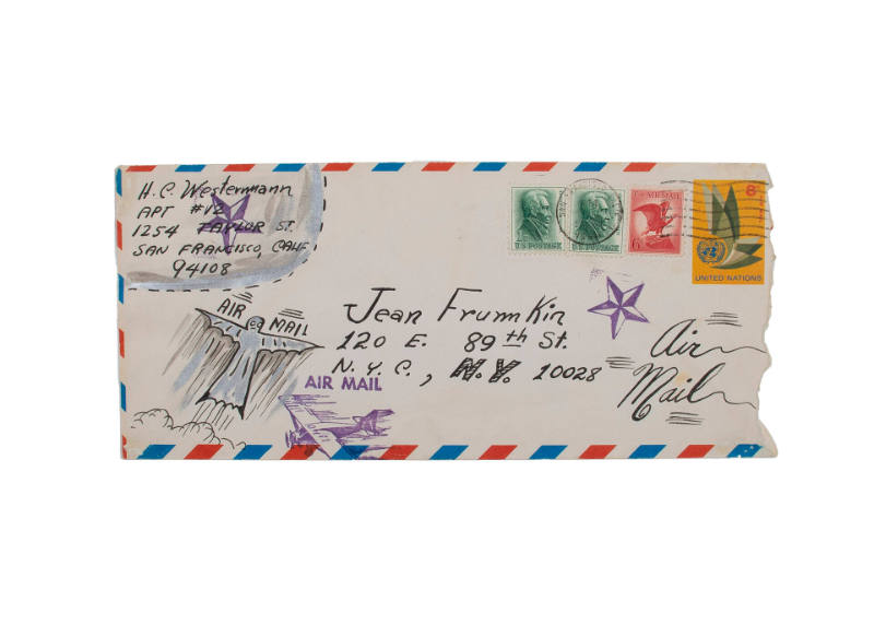 One envelope from H.C. Westermann to Jean Frumkin