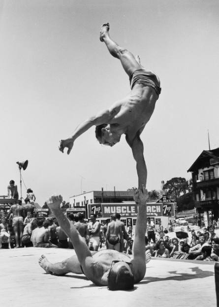 Handstand, Muscle Beach, Santa Monica, California