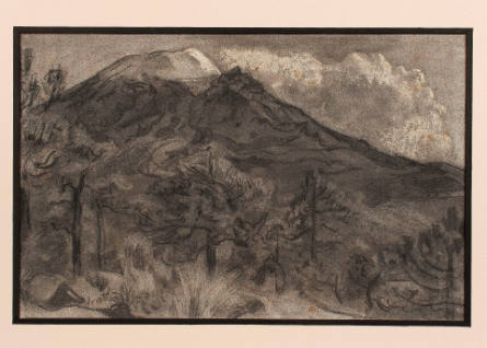 Vista del Popocatepetl [View  of Popocatepetl]