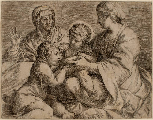 Madonna and Child with the Young Saint John the Baptist and Saint Elizabeth ( Madonna della Scodella)