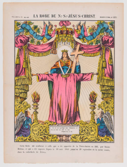 La Robe de N.-S. Jésus-Christ, number 1851 from Imagerie d'Epinal