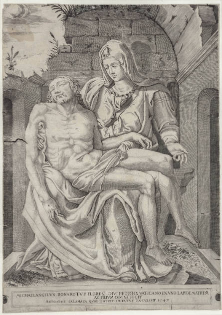 Pietà, after the sculpture by Michelangelo