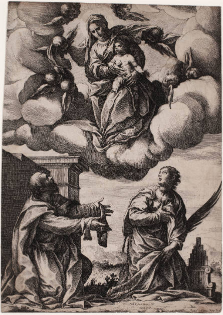 Madonna and Child with Saint Vincent and Saint Cecilia, after Paolo Veronese