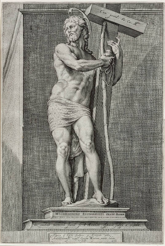 The Savior with the Cross, Standing, after Michelangelo