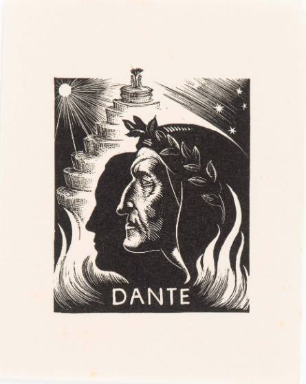 Bookplate for the Bellamann Dante Collection, Duke University