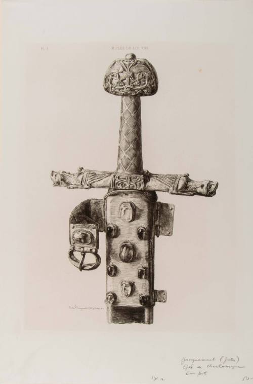 The Sword of Charlemagne, from Les Gemmes et joyaux de la couronne [The Gems and Crown Jewels], vol. 1