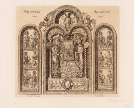 12th-Century German Triptych: Soltikoff Collection