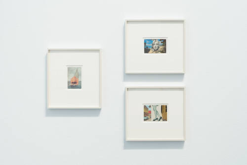 Installation view of "Ellsworth Kelly: Postcards," Blanton Museum of Art, The University of Tex…