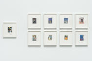 Installation view of "Ellsworth Kelly: Postcards," Blanton Museum of Art, The University of Tex…