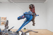 Installation view of "Border Vision: Luis Jiménez’s Southwest," Blanton Museum of Art, The Univ…