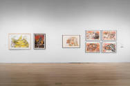 Installation view of "Border Vision: Luis Jiménez’s Southwest," Blanton Museum of Art, The Univ…