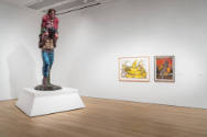 Installation view of "Border Vision: Luis Jiménez’s Southwest," Blanton Museum of Art, The Univ…