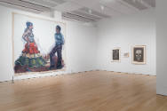 Installation view of "Border Vision: Luis Jiménez’s Southwest," Blanton Museum of Art, The Univ…