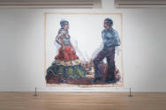 Installation view of "Border Vision: Luis Jiménez’s Southwest," Blanton Museum of Art, The Univ…