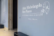 Installation view of "After Michelangelo, Past Picasso: Leo Steinberg’s Library of Prints," Bla…