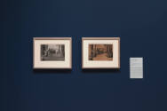 Installation view of "After Michelangelo, Past Picasso: Leo Steinberg’s Library of Prints," Bla…