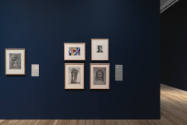 Installation view of "After Michelangelo, Past Picasso: Leo Steinberg’s Library of Prints," Bla…