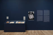 Installation view of "After Michelangelo, Past Picasso: Leo Steinberg’s Library of Prints," Bla…