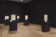 Installation view of "After Michelangelo, Past Picasso: Leo Steinberg’s Library of Prints," Bla…