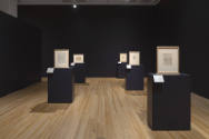 Installation view of "After Michelangelo, Past Picasso: Leo Steinberg’s Library of Prints," Bla…