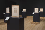 Installation view of "After Michelangelo, Past Picasso: Leo Steinberg’s Library of Prints," Bla…