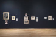 Installation view of "After Michelangelo, Past Picasso: Leo Steinberg’s Library of Prints," Bla…