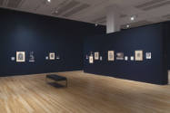 Installation view of "After Michelangelo, Past Picasso: Leo Steinberg’s Library of Prints," Bla…