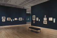 Installation view of "After Michelangelo, Past Picasso: Leo Steinberg’s Library of Prints," Bla…