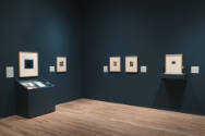Installation view of "After Michelangelo, Past Picasso: Leo Steinberg’s Library of Prints," Bla…