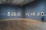 Installation view of "After Michelangelo, Past Picasso: Leo Steinberg’s Library of Prints," Bla…