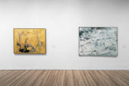 Installation view of "Expanding Abstraction: Pushing the Boundaries of Painting in the Americas…