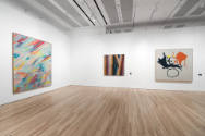 Installation view of "Expanding Abstraction: Pushing the Boundaries of Painting in the Americas…